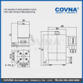 Aislamiento diafragma anti-corrosivo válvula solenoide ácido marino fuerte agua PTFE material tamaño1 pulgada normal cierre 2/2 válvula solenoide